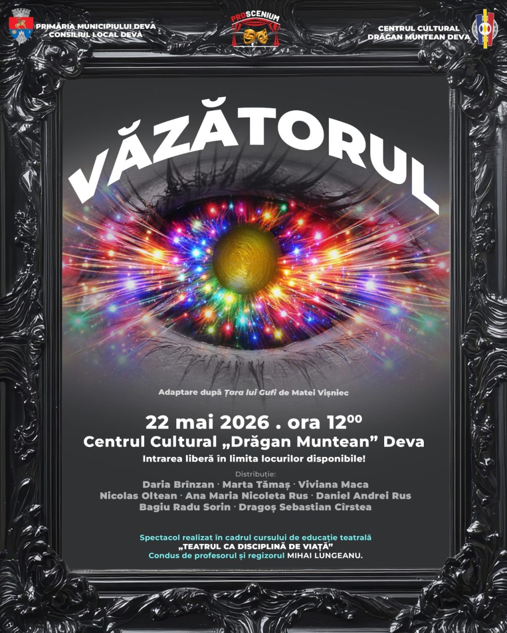 AFIȘ VĂZĂTORUL - 22 mai, ora 12.00