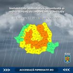 Atenție, de la ora 12.00 intrăm în Cod Portocaliu de vreme rea