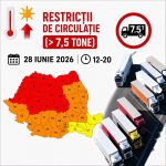 Restricții de circulație pentru vehiculele de peste 7,5 tone, duminică, din cauza caniculei