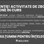 Drone deasupra Uricaniului