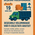 Colectare gratuită a deșeurilor voluminoase în Deva – 19 iunie 2026