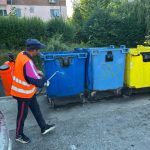 Punctele de colectare a deșeurilor din Petroșani, spălate și igienizate