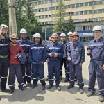 Studenți străini, după experiența de a coborî în mina Livezeni