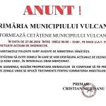 Dezinsecție în municipiul Vulcan. Acțiunile se desfășoară joi dimineață