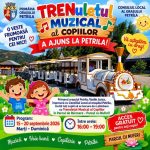 Trenulețul Muzical al Copiilor ajunge la Petrila. Program special pentru cei mici