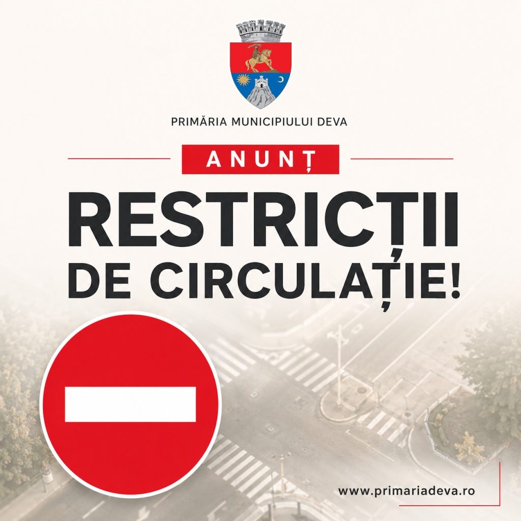 afis restrictii circulatie ziua