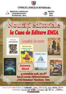 Afis Noutati editoriale la editura Emia